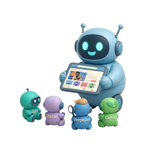 Leadstore mascot welcoming AI crawler bots